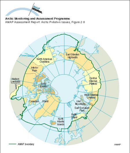 Arctic geologic and physiographic regions (map/graphic/illustration)