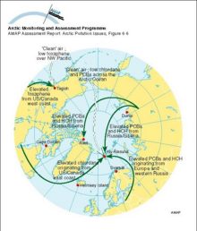 Source regions for HCH, chlordane, toxaphene, and PCBs in Arctic air based on 5-day back-trajectories for elevated air concentrations at Tagish, Alert, and Ny-Ålesund