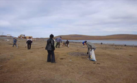 2012 Shoreline clean-up of Hovsgol lake