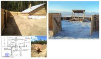 Cattle mortuaries construction in Kurumkansky and Barguzinsky district of the Republic of Buryatia, Russia