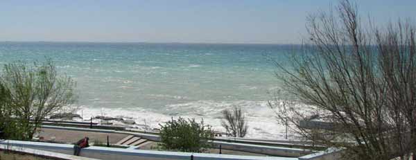 view of the caspian sea