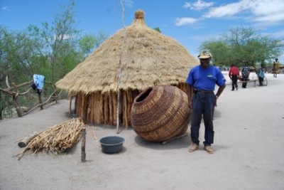 Angolan Hut and Storage
