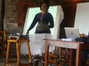 Dorothy Wams at Rundu Meeting
