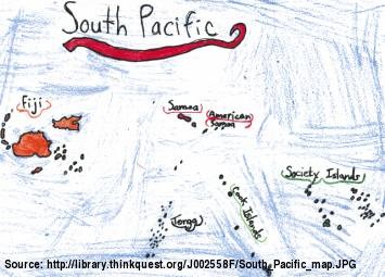 South Pacific Map