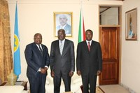 Dr Henry Mwima, LTA Executive Director received in audience by HE Second Vice President of Republic of Burundi  