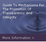 Guide to mechanisms for the promotion of transparency and integrity