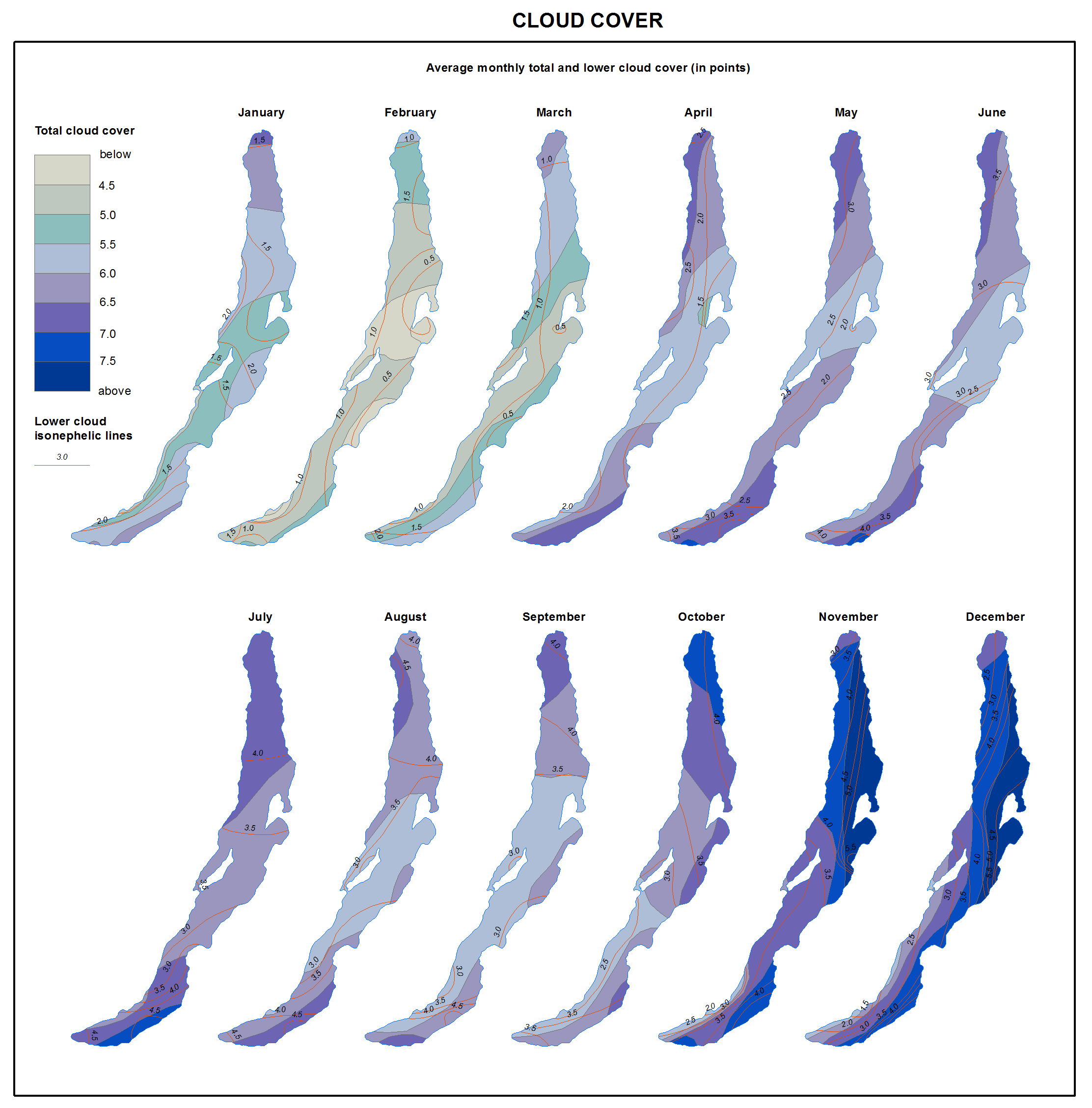 Cloudiness map — English