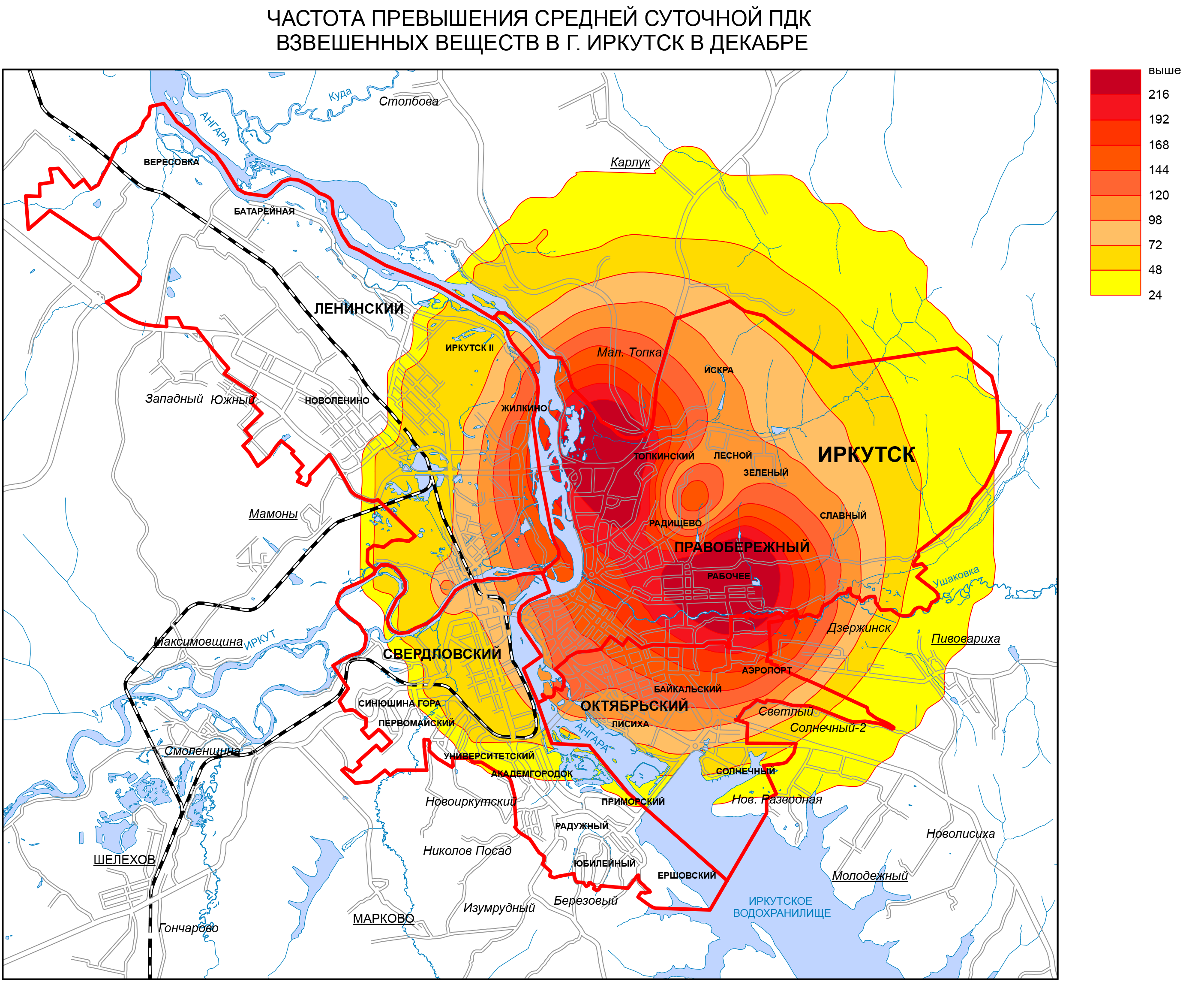 Иркутская область плотность населения. Экологическая карта Иркутска. Карта загрязнения воздуха Иркутск. Уровень загрязнения воздуха в Иркутске. Карта атмосферного загрязнения Иркутск.