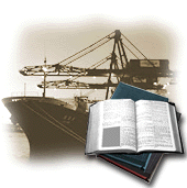 Image of a ship and books