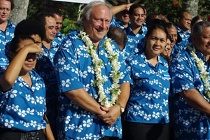 Dr. Al Duda of the GEF Secretariat and members of the Pacific IWRM Project Network, July 2011