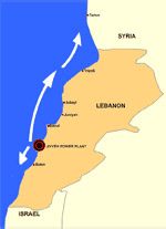 unep lebanon oil spill map