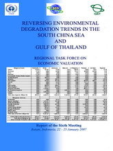 Report of the Sixth Meeting of the Regional Task Force on Economic Valuation