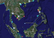South China Sea on Google Earth